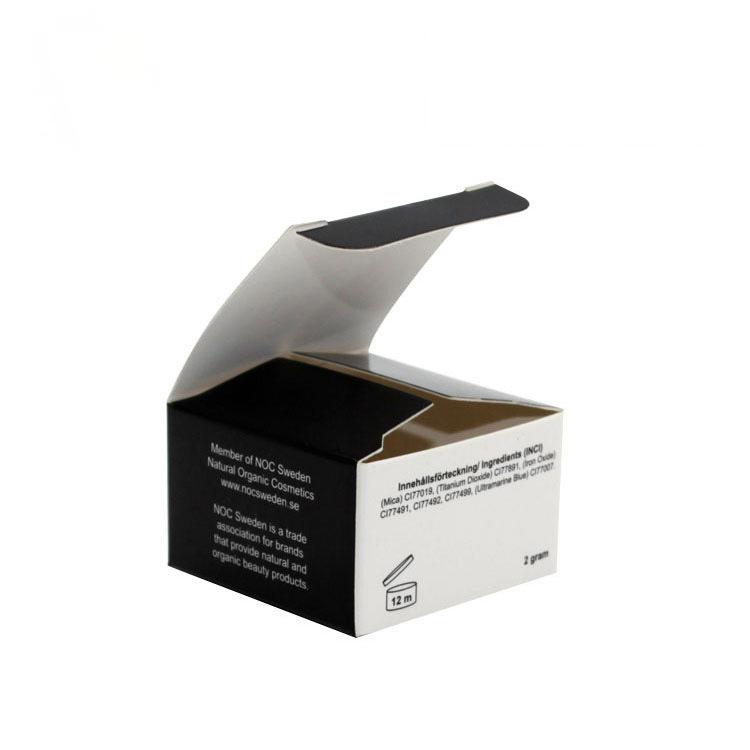 White cardboard packaging box printing custom cosmetics folding box cream box packaging paper box