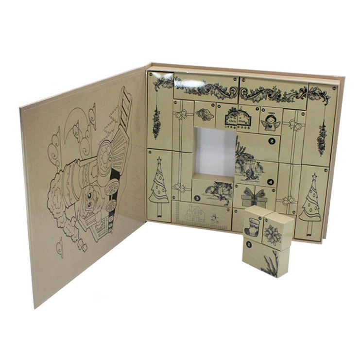 Simple style Christmas calendar box
