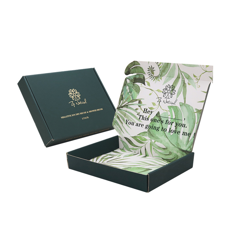 Gold and silver card UV printing hot stamping packaging box Cosmetics color box carton double-sided zipper colorful box