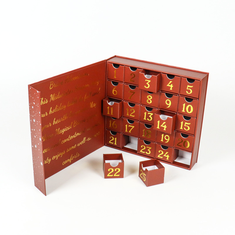 Gold stamping calendar gift box