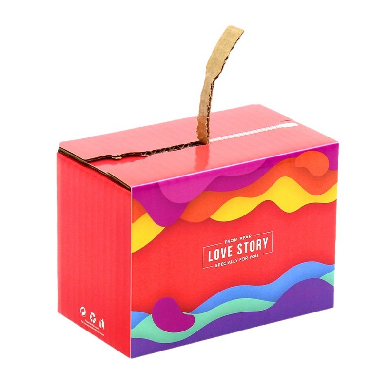 Zipper carton Airplane box high-end tear box Express box carton zipper packing box