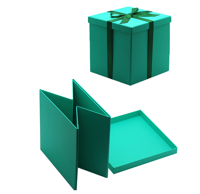 Collapsible lid-base box