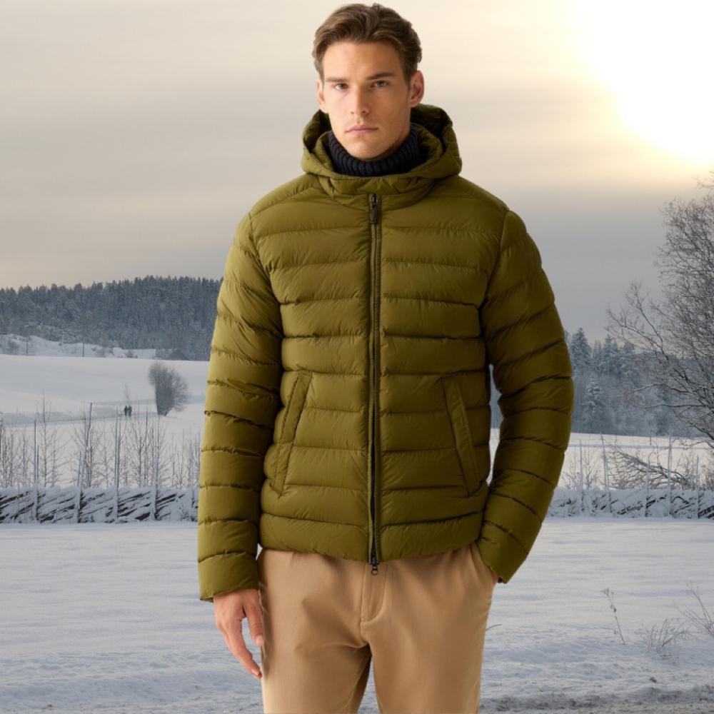 Men’s Hooded Lightweight Down Jacket