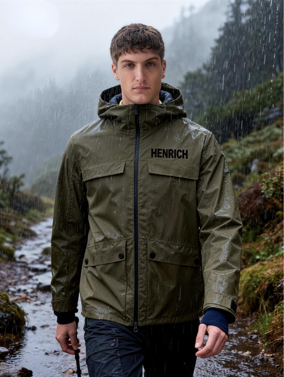 Men's Hooded Waterproof Jacket 