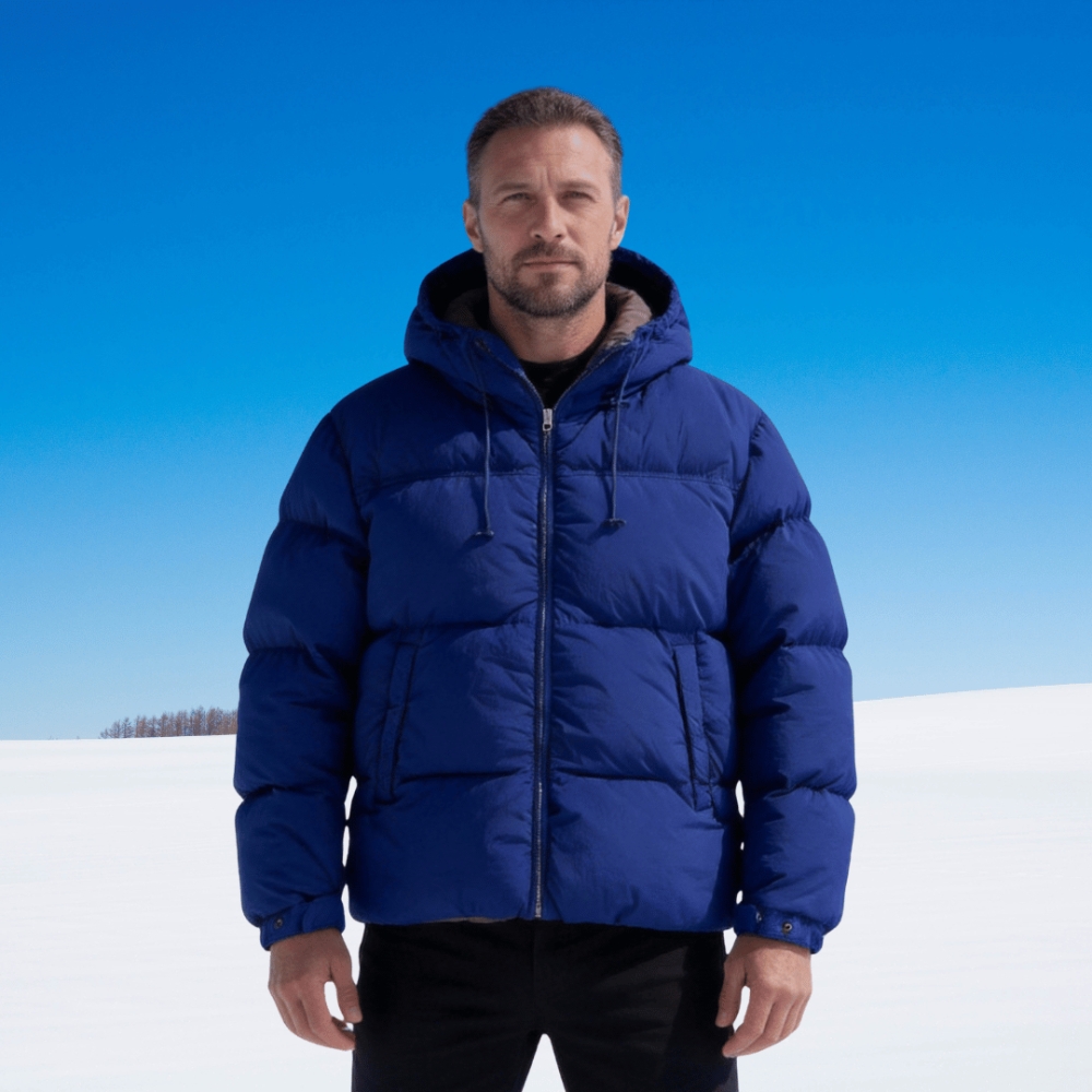 Men's Hooded Quilted Puffer Jacket