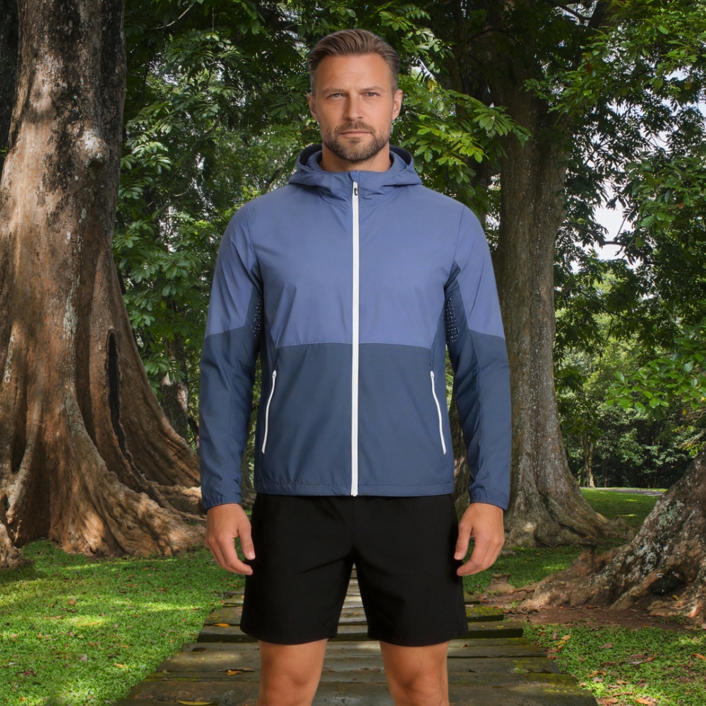 Men's Breathable Packable Hooded Jacket for Hiking & Tropical Adventures