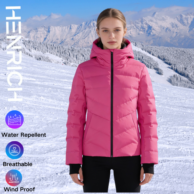 Hooded Insulated Winter Snow Sports Jacket 