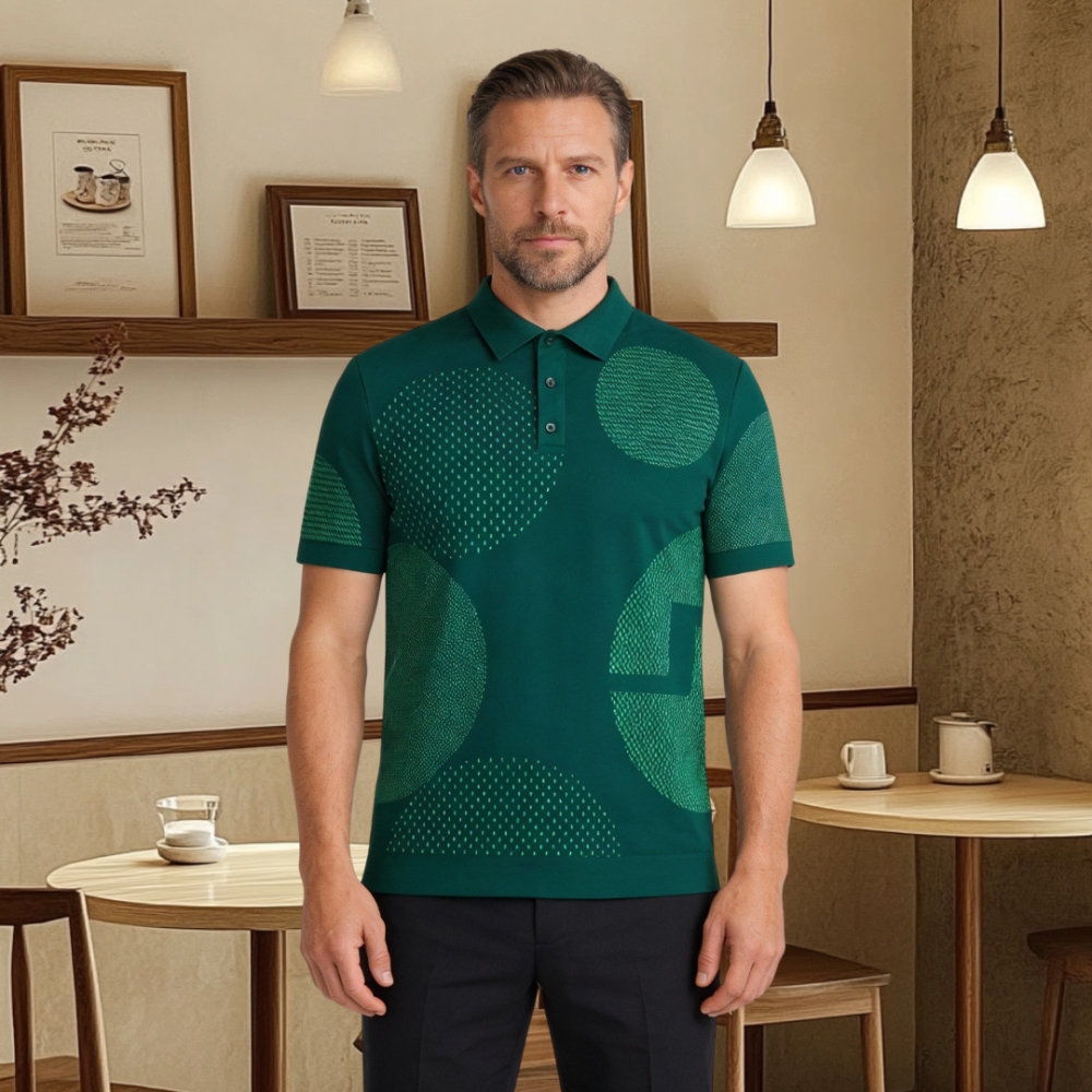 Men's Wrinkle-Resistant Stretch Polo Shirt