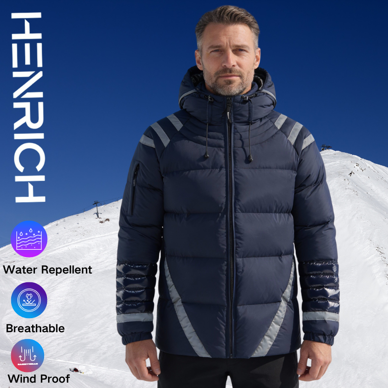 Men's Reflective Puffer Padded Jacket 