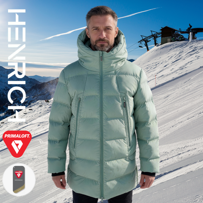 Men’s Primaloft® Insulated Hooded Winter Jacket