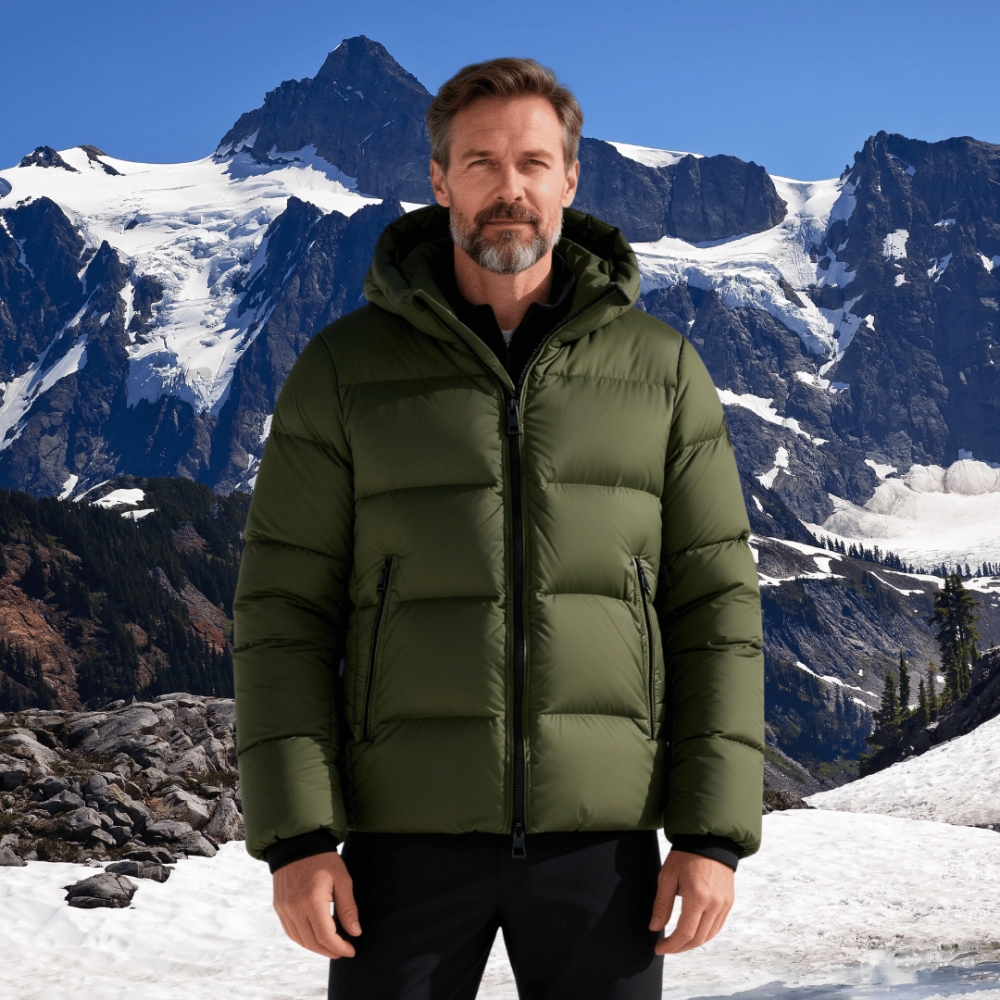 Men's Down Puffer Jacket for Winter Outdoor & Urban Wear