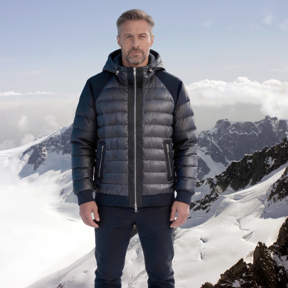 Men's Quilted Hooded Puffer Jacket