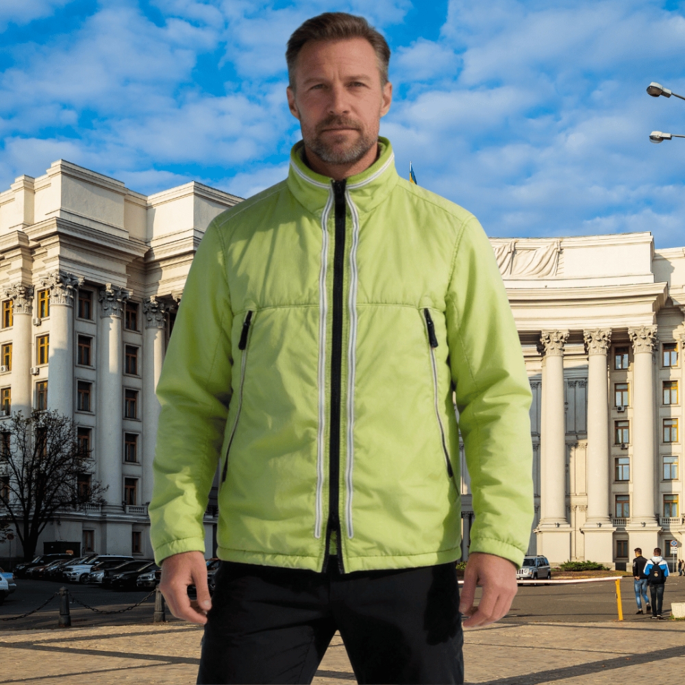 Men's Lime Green Insulated Jacket