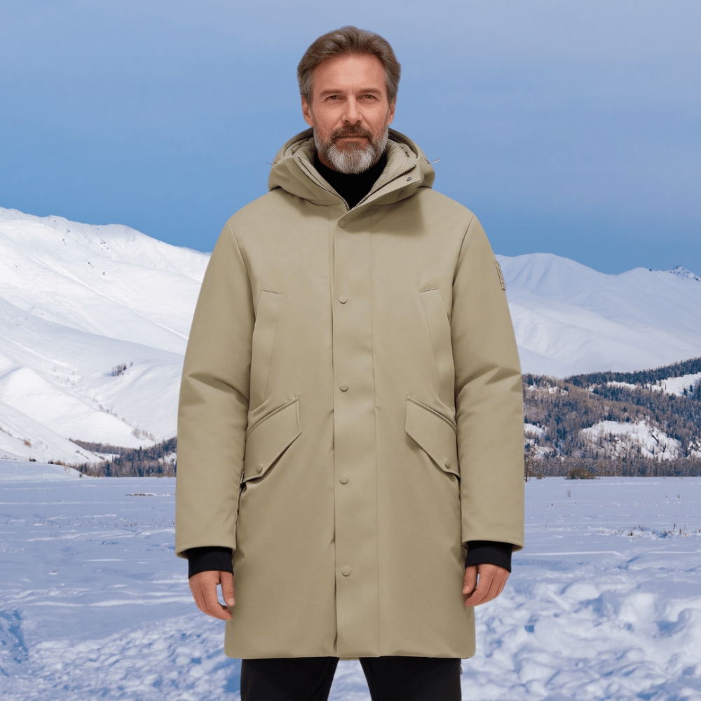 Men's Hooded Mid-Length Winter Parka