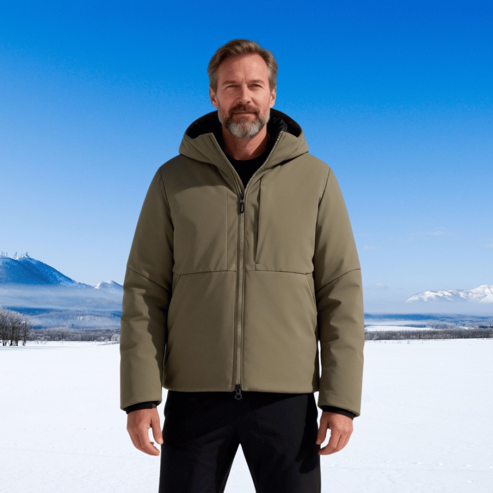 Men's Hooded Insulated Winter Jacket